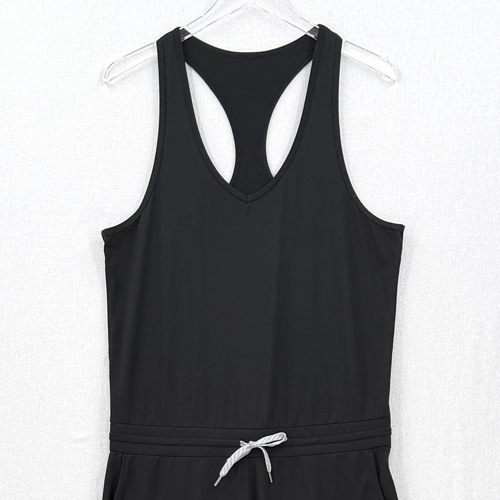 Vuori Jumpsuit Womens Large Black Performance Activewear Racerback Jogger - Picture 13 of 16